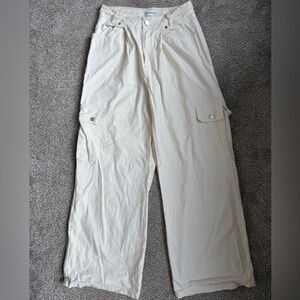 Cream Cargo Pants